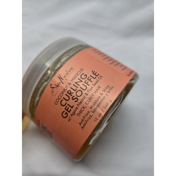 SheaMoisture Curling Gel Souffle for Thick, Curly Hair Coconut , Hibiscus × 2 - Picture 8 of 9
